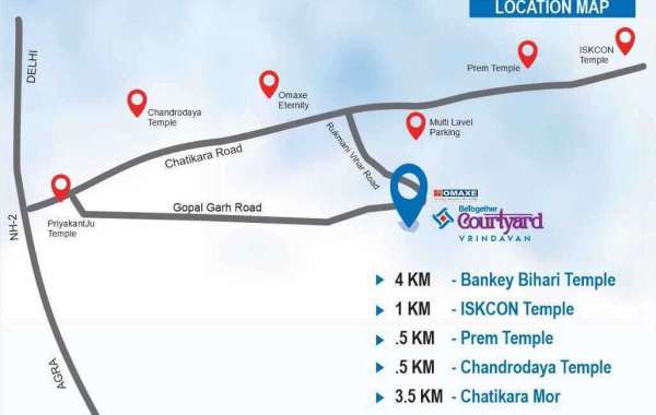 Prime Location of Omaxe Mall Vrindavan and Omaxe Courtyard RERA Details