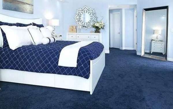 How To Decorate A Bedroom With Blue Carpet